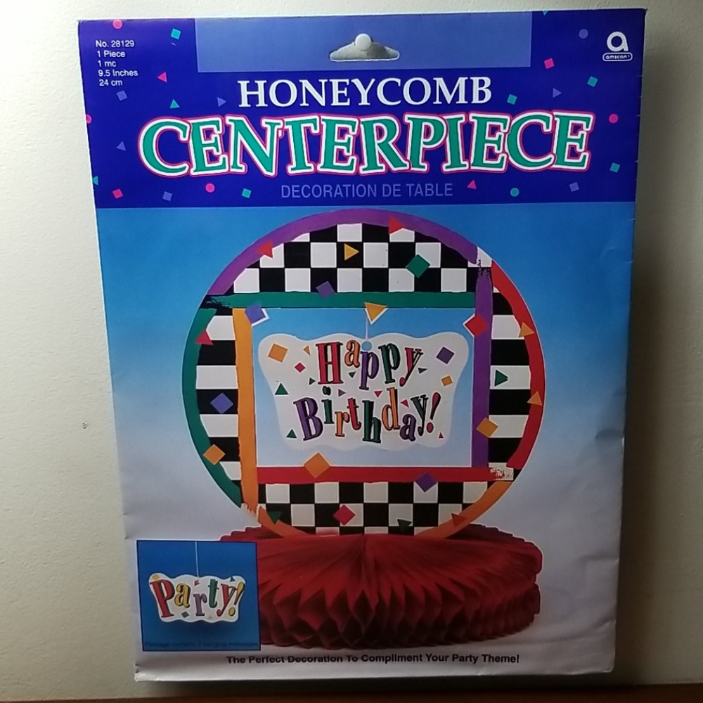 🎁4/$10🎁❗Happy Birthday Honeycomb Centerpiece Party Decoration Unisex